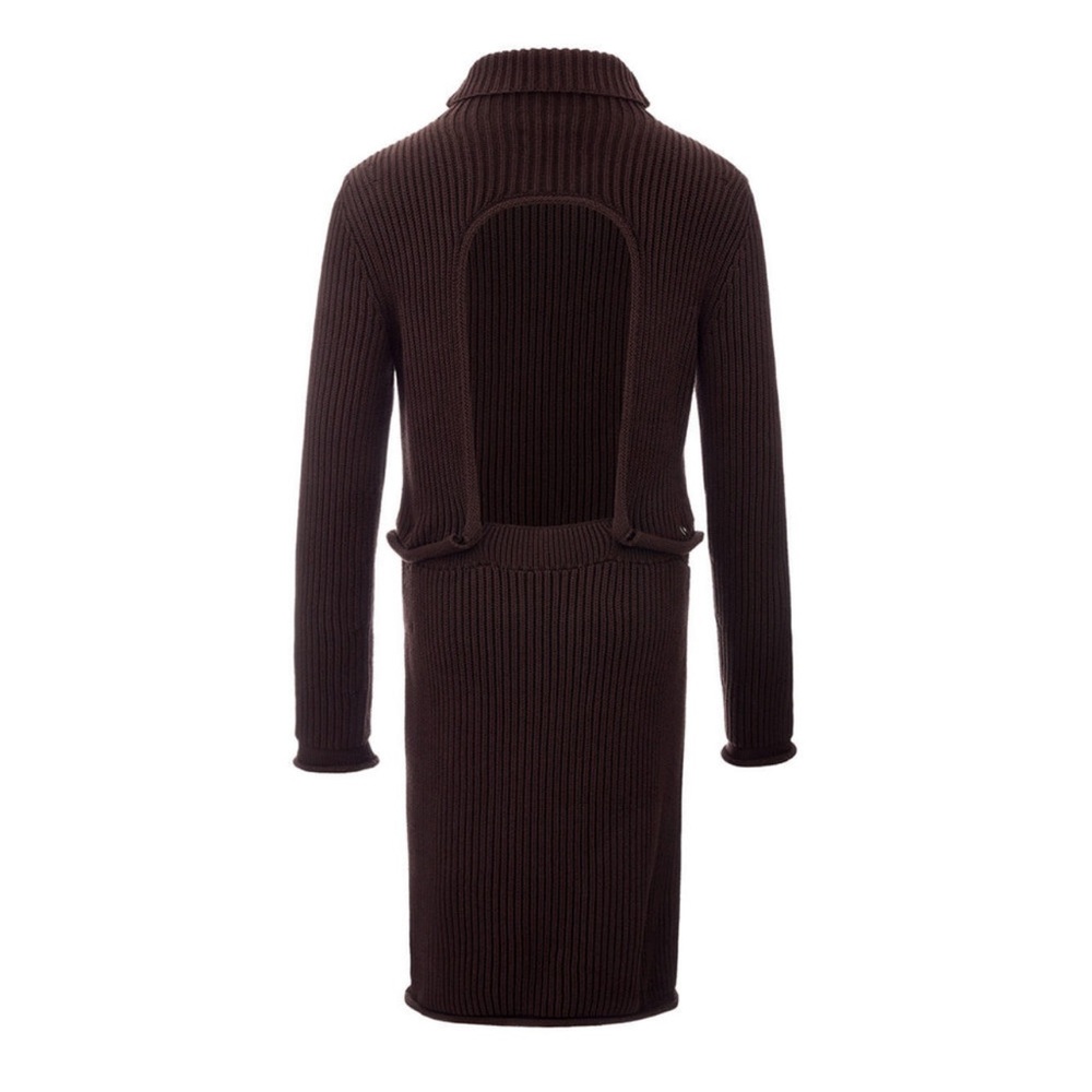 Bottega Veneta Ribbed Knit Chunky Cotton Dress - Picture 3 of 6